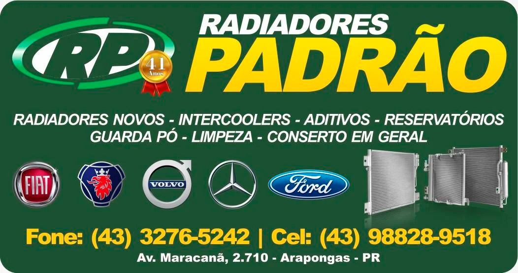 RADIADORES PADRÃO LATERAL